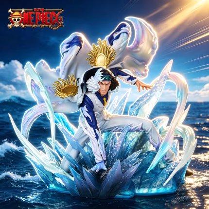 25.5cm/10.04in Anime ONE PIECE Figure Kuzan Action Figures Pvc Statue Desktop Ornament Collection Model Toys Gifts